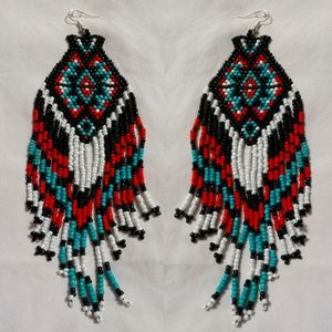 Native American handmade beaded earings